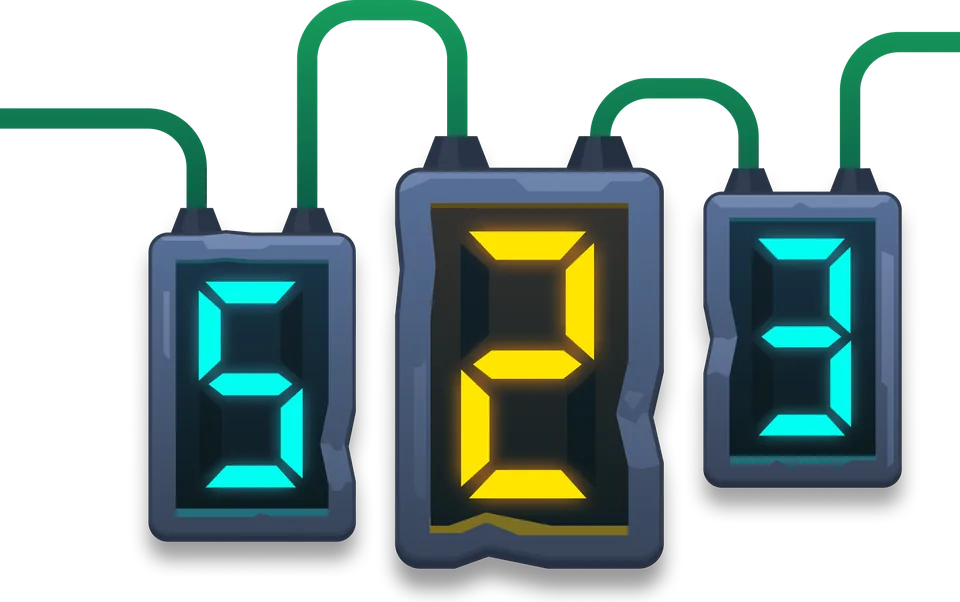 Het scherm van het spel – Robo Dice