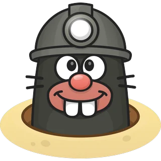 Mol met mijnlamp – Topo Mole