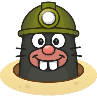 Mol met groene helm – Topo Mole